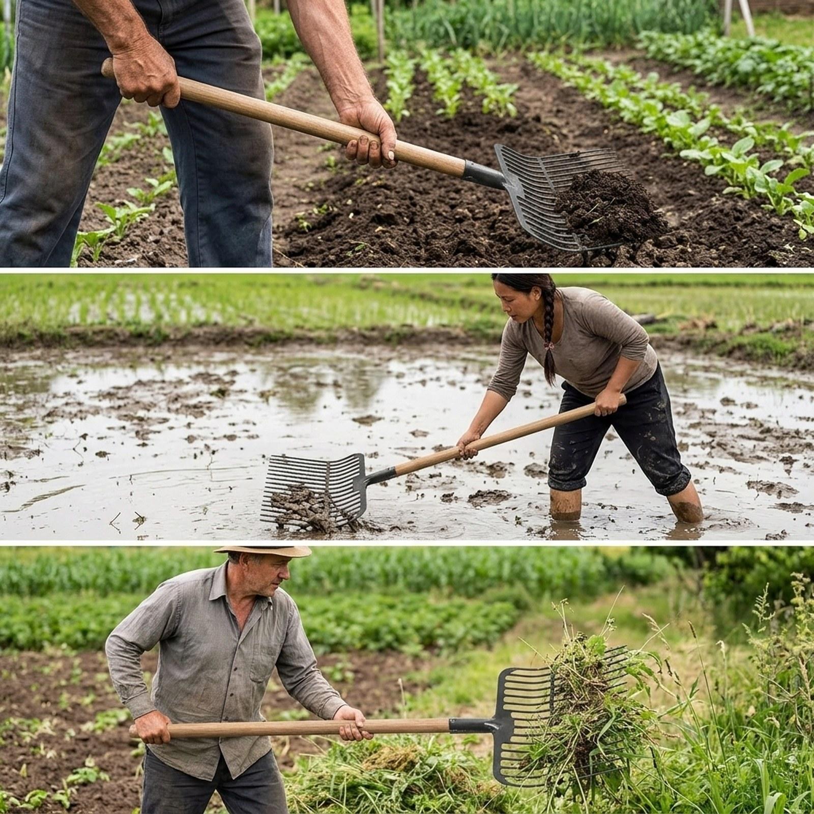 Agriculture Farming Work - Manure Fork Replacement Head Steel Farm