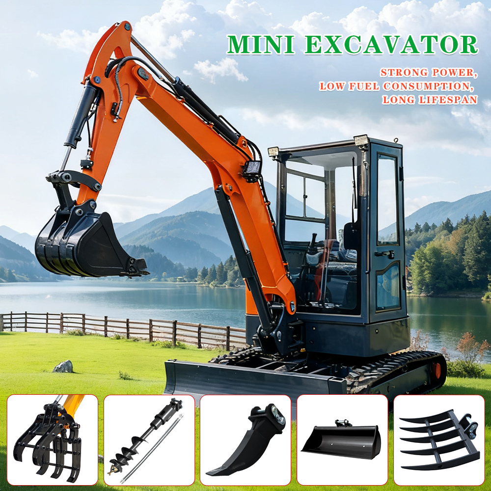 Mini excavator Attachment Smal - Farm Agriculture ulasan dan harga