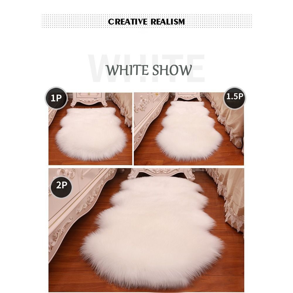 Washable Fluffy Shaggy Long Ha - Cow Mat Rubber ulasan dan harga