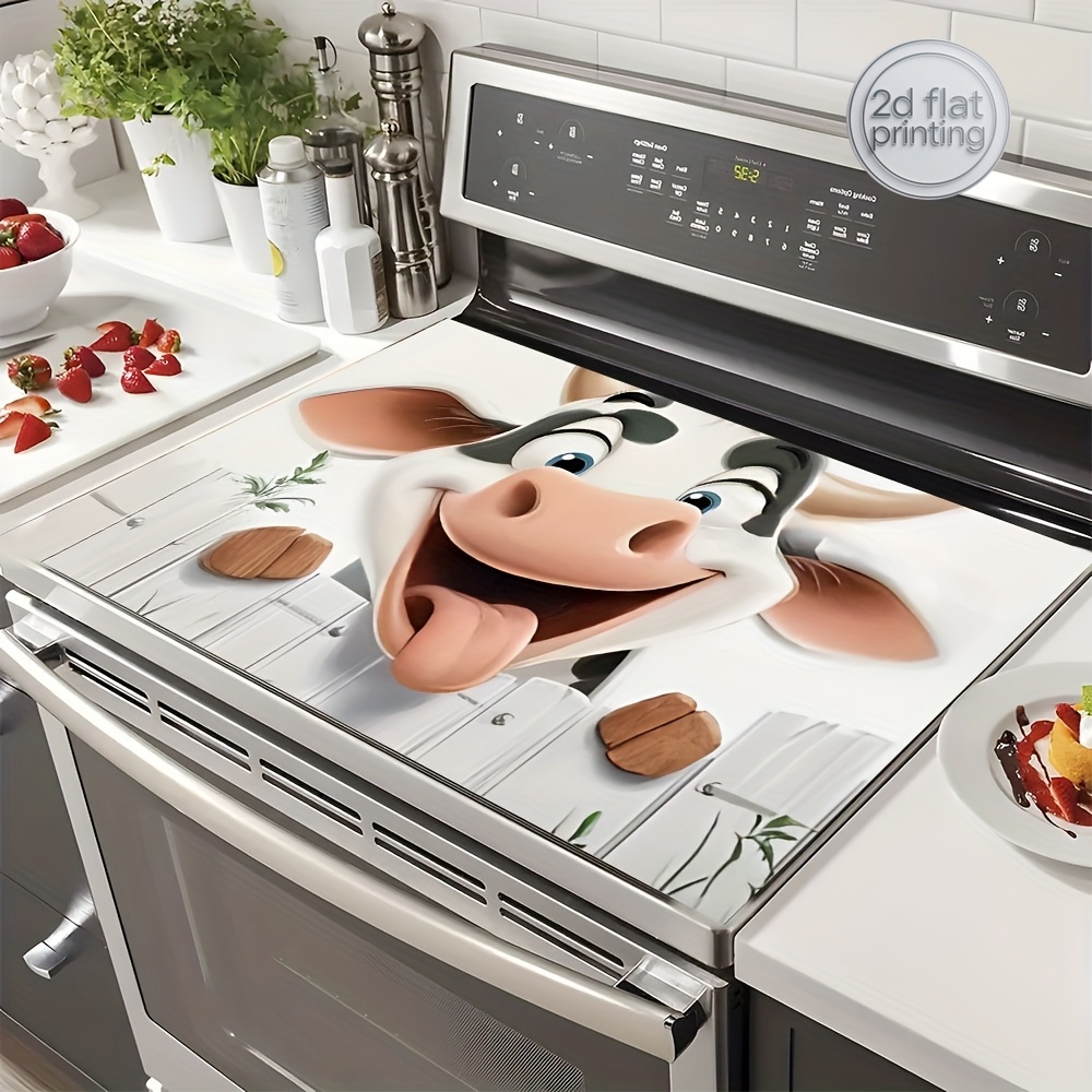 Cow-Print Stove Cover Mat – So - Cow Mat Rubber ulasan dan harga