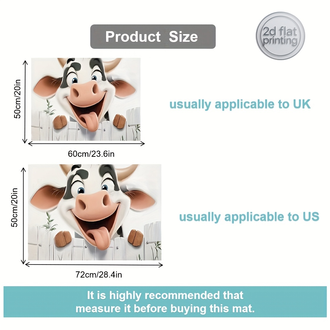 Cow-Print Stove Cover Mat – So - Cow Mat Rubber ulasan dan harga