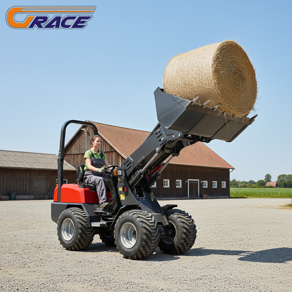 2Ton Telescopic Arm Loader wit - Farm Agriculture ulasan dan harga