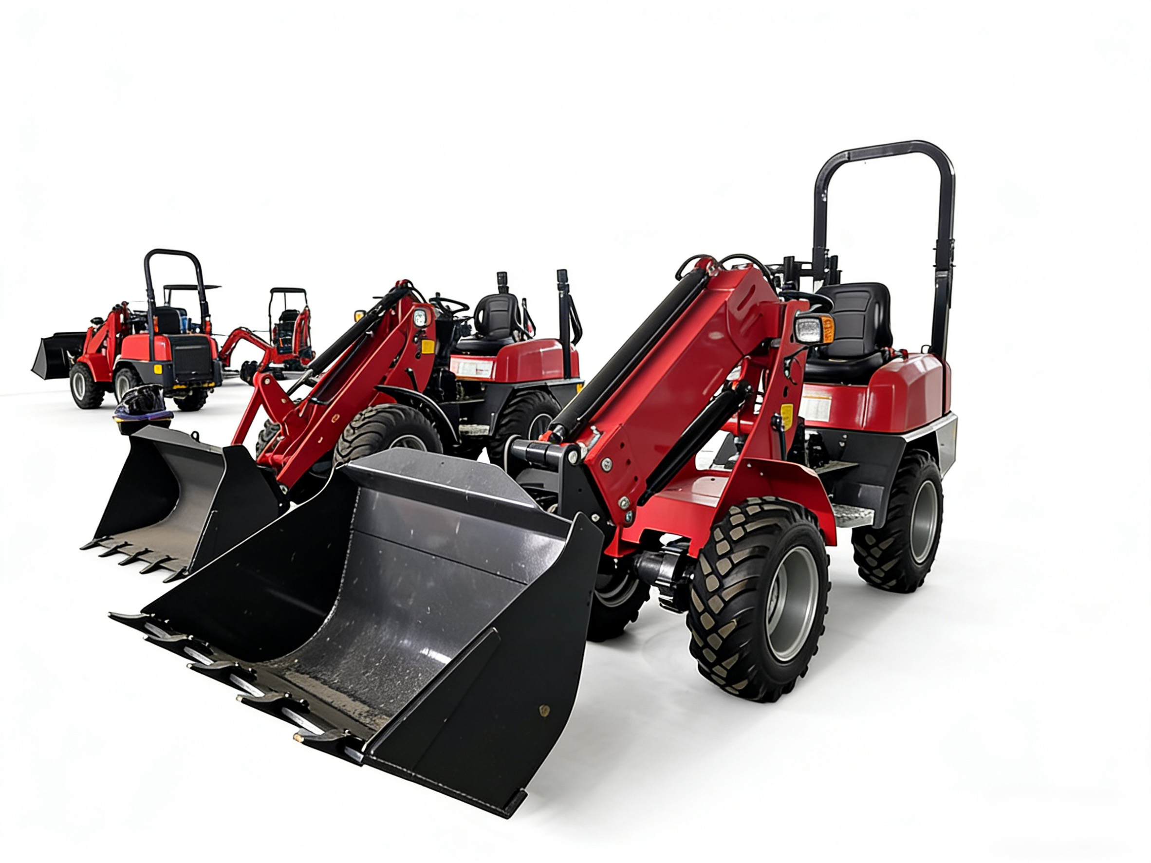 2Ton Telescopic Arm Loader wit - Farm Agriculture ulasan dan harga