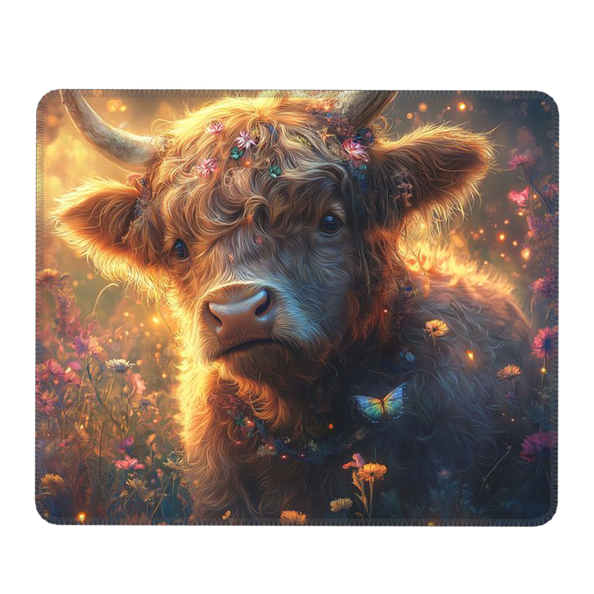 Highland Cow In Magical Forest - Cow Mat Rubber ulasan dan harga