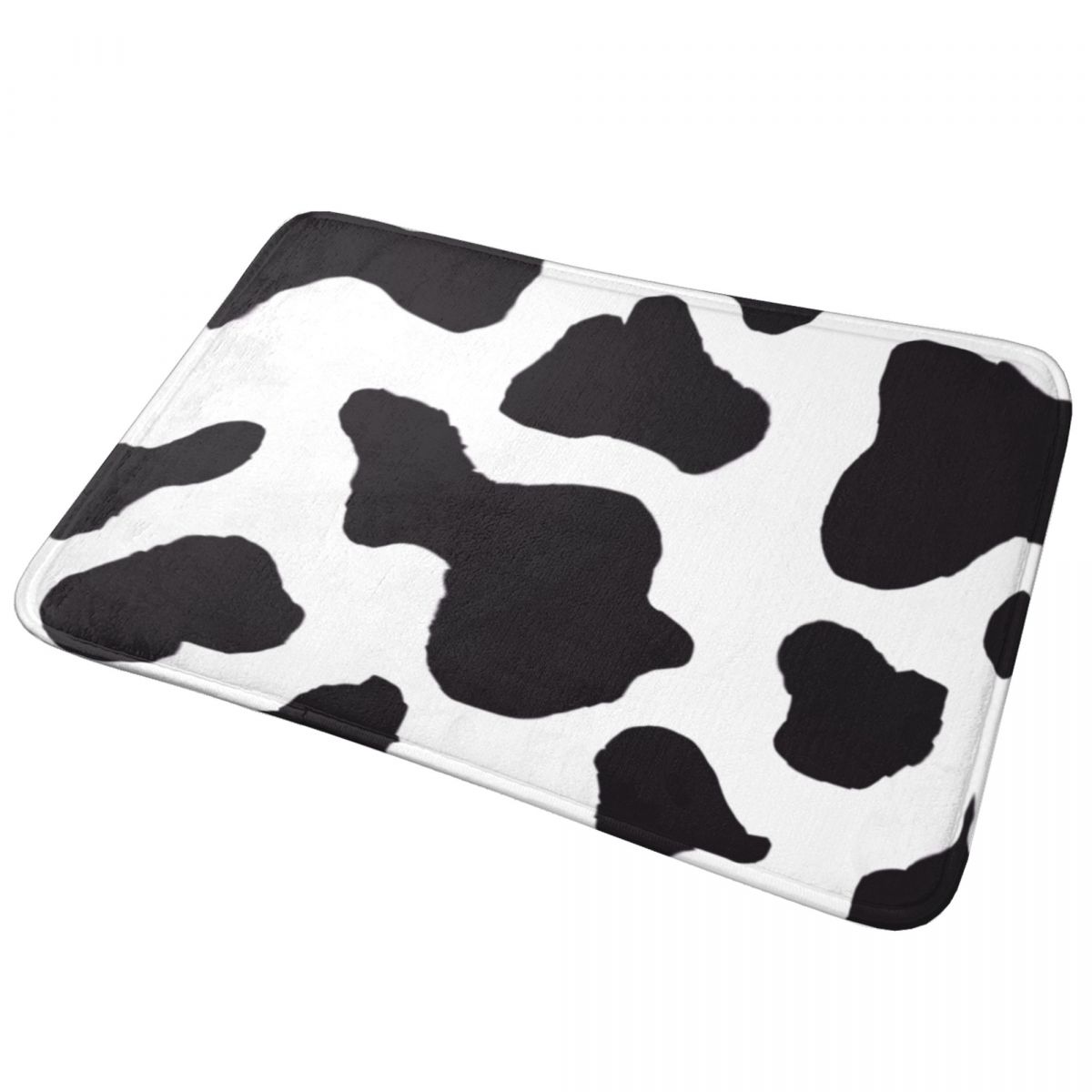 Cow Print Bath Mat Black Anima - Cow Mat Rubber ulasan dan harga