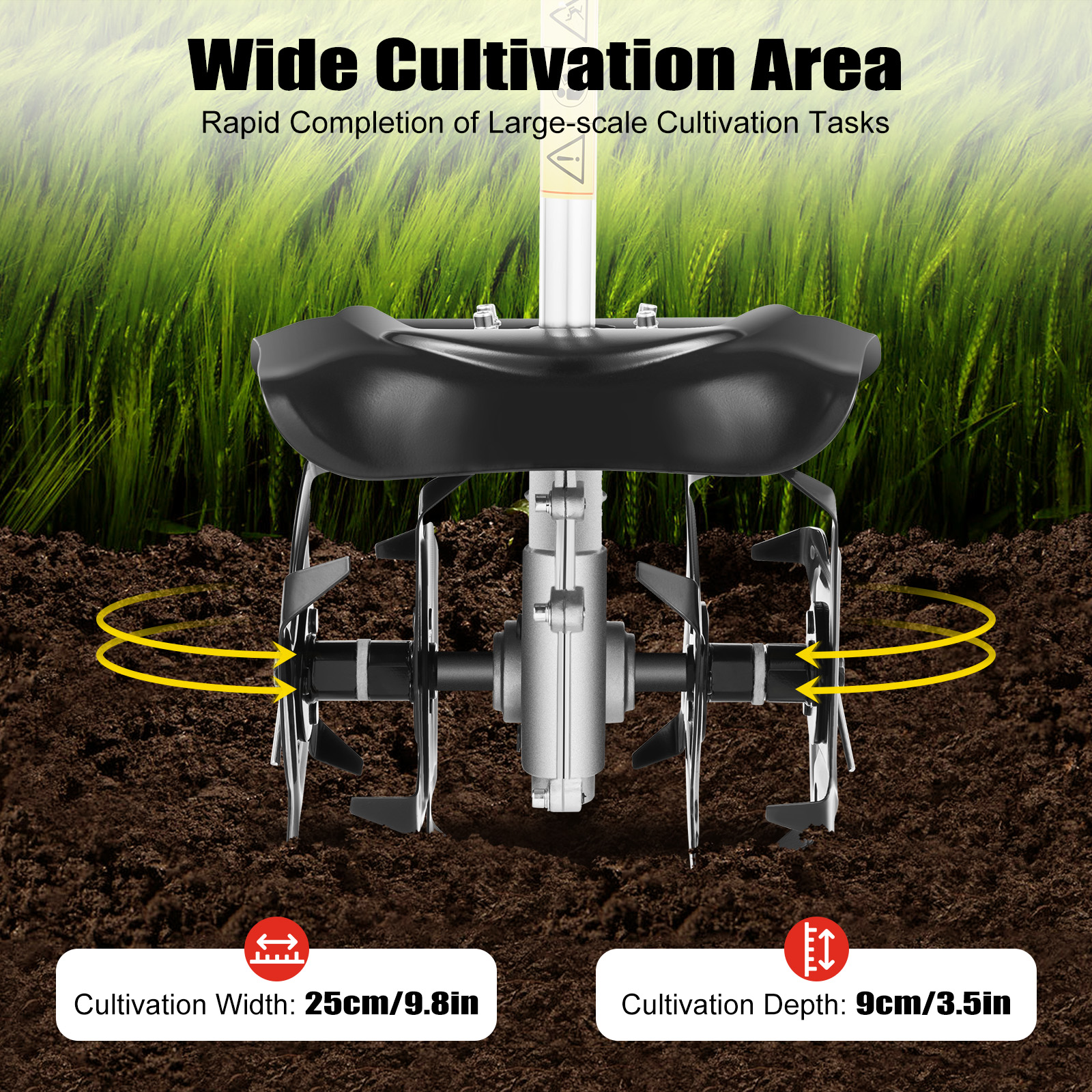 Gas Powered Mini Tiller Cultiv - Soil Tilling Cultivator ulasan dan harga