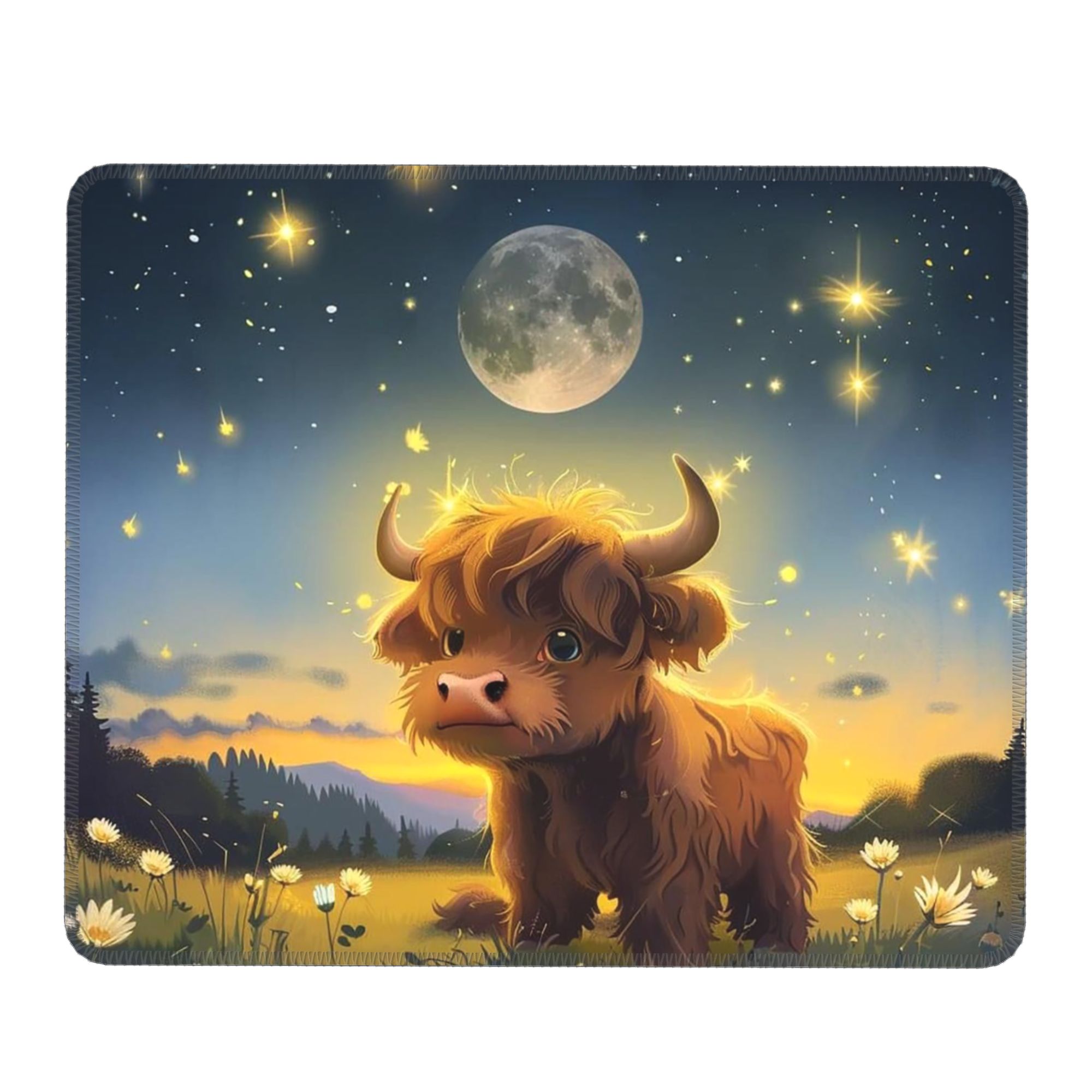 Highland Cow In Magical Forest - Cow Mat Rubber ulasan dan harga