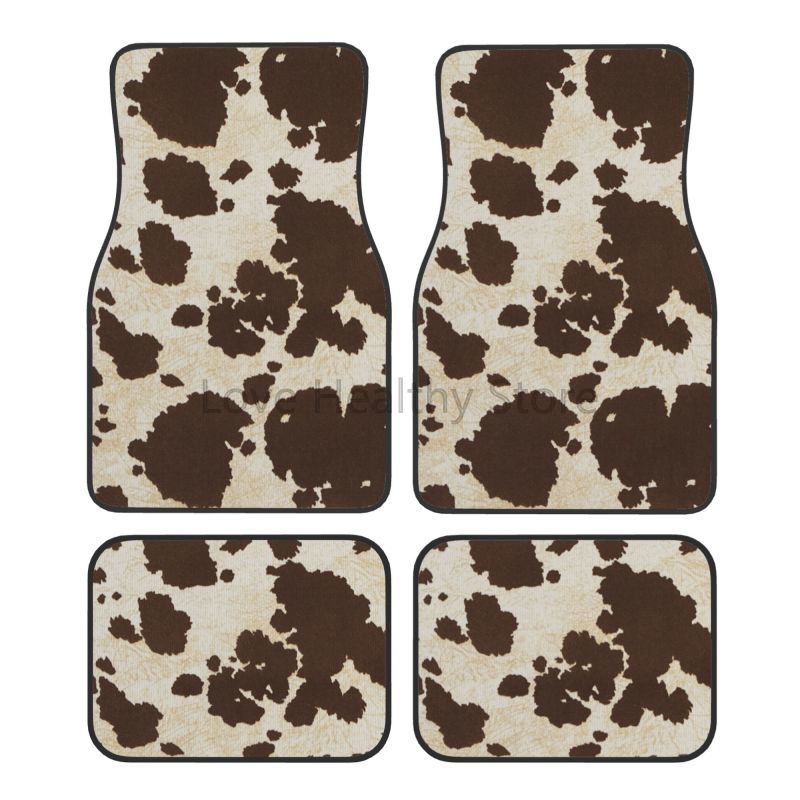 Cow Car Floor Mats Set of 4 Br - Cow Mat Rubber ulasan dan harga