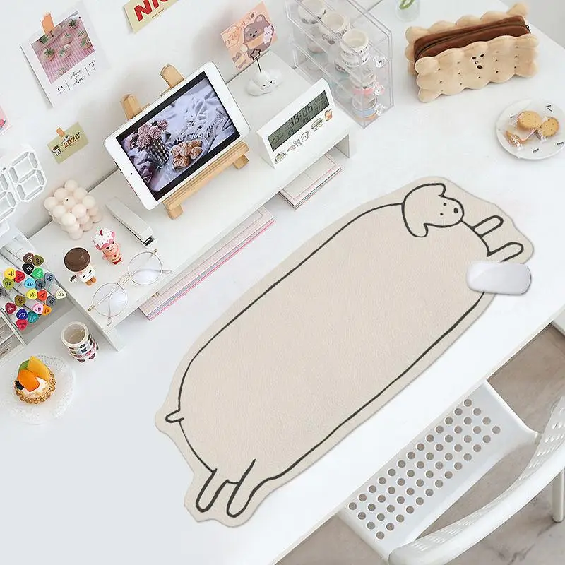 Kawaii Cat Gamer Desk Mat Leat - Cow Mat Rubber ulasan dan harga
